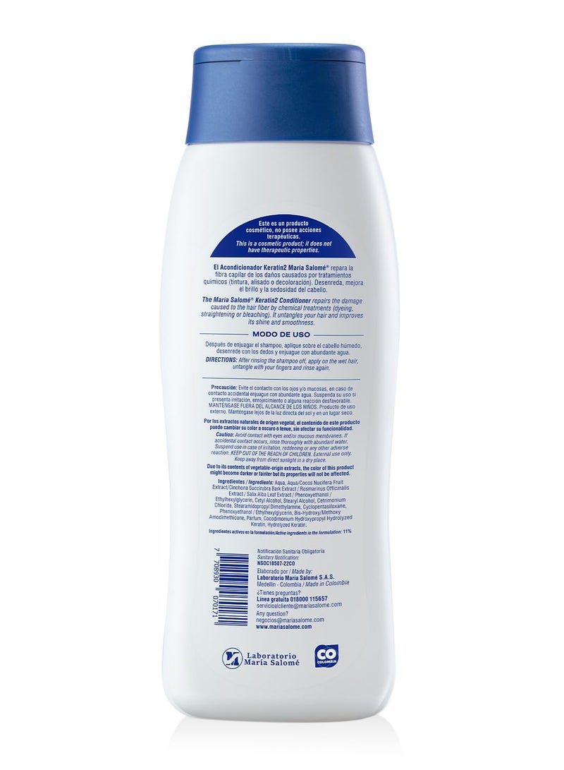 Maria Salome O-CONNMaria Salome Acondicionador Keratin2 Conditioner 400ml 13.5 fl Oz - Image 2
